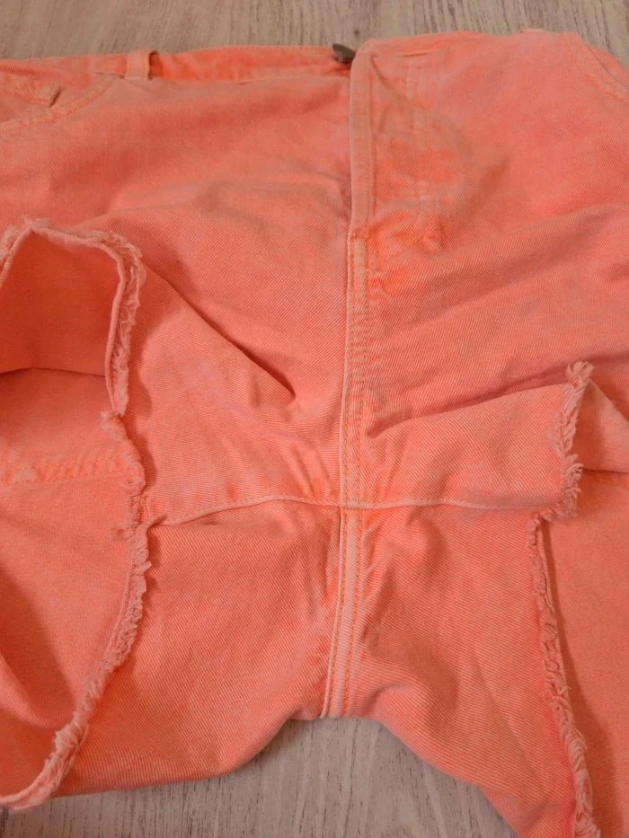 🌸 Short de mujer de cintura alta coral rosa Promod – Nuevo – Talla 44 (conviene para un 40) 🌸 – photo 7
